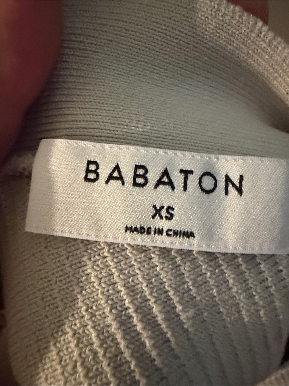 Babaton Ribbed Square-Neck Crop Top - Picture 2 of 2